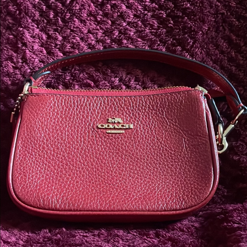 Coach red Leather Shoulder Bag nolita 15